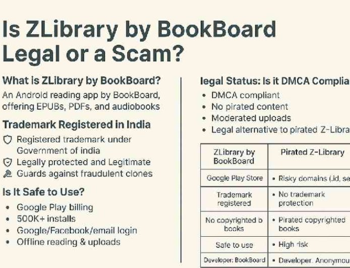 Is ZLibrary by BookBoard Legal or a Scam? Trademark, Legality & Safety Explained